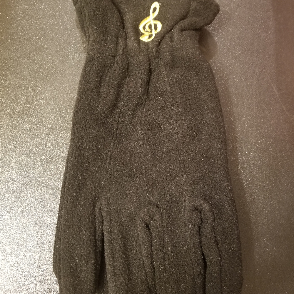 NWT Black fleece gloves
